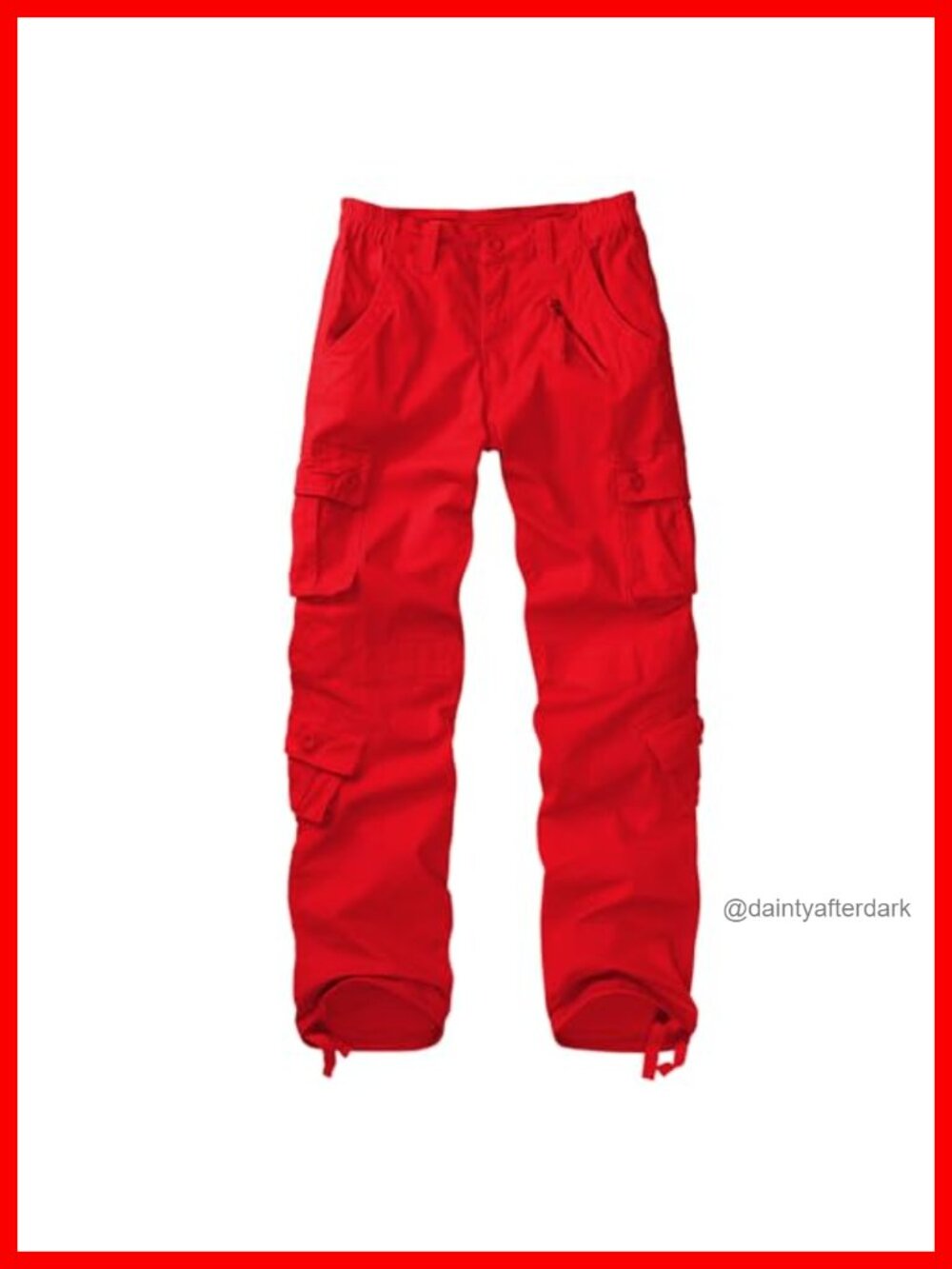 Women's Cotton Cargo Capri Pants 9 Pockets High Waist Casual Outdoor